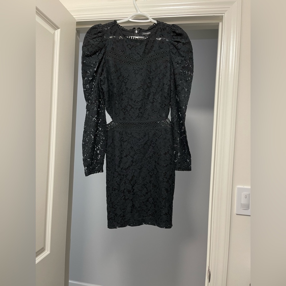 Express black cocktail dress